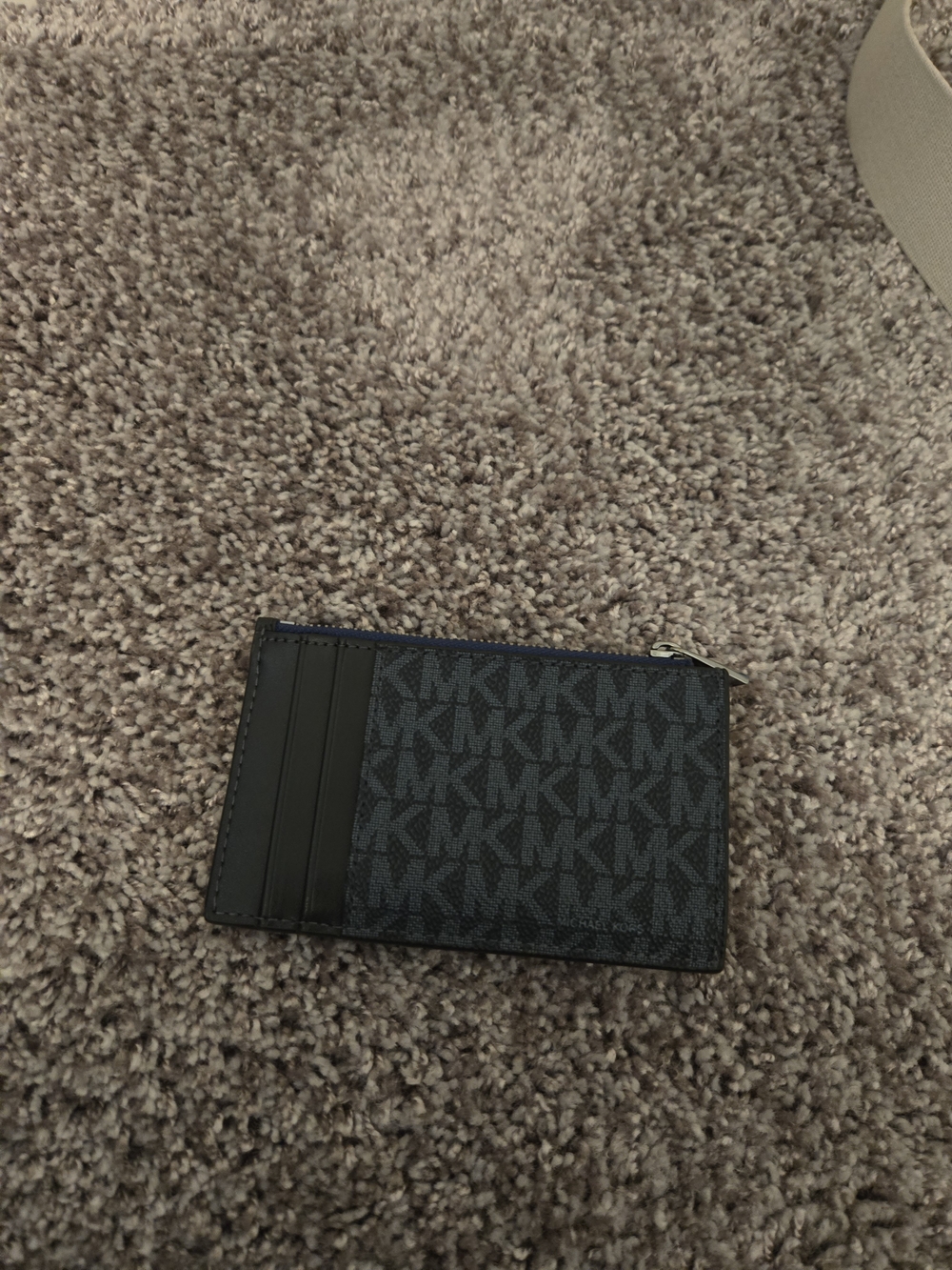 Michael Kors Blue, Navy Blue and Cream Signature Crossbody Bag - Picture 5 of 5